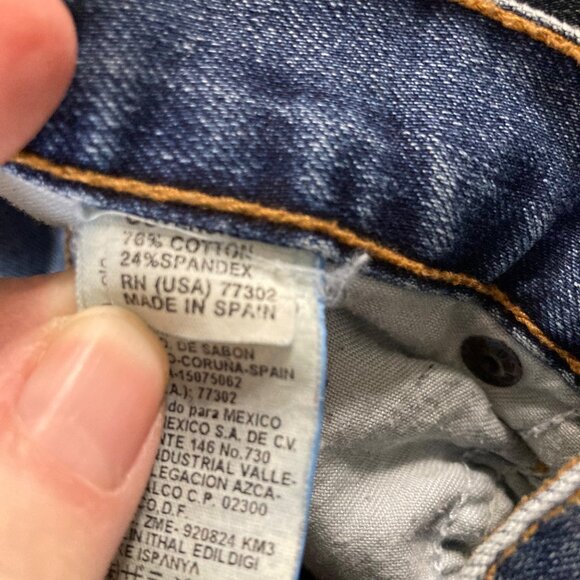 Womens Zara Jeans Flare Cut Low Waist Zip Fly 6/34 Blue Jeans - Picture 7 of 8